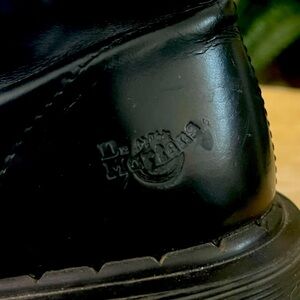 Dr.Martens zip and lace up wedge boots.